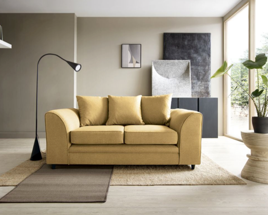Darcy 2 Seater Sofa - Mustard