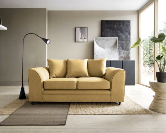 Daisy 2 Seater Sofa - Mustard