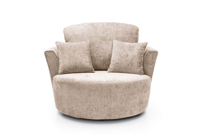 Heidi Swivel Chair - Cream