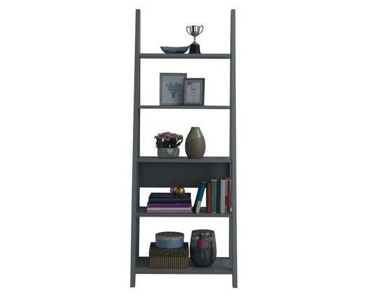 Ladder Bookcase-Dark Grey