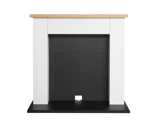 Cyra Electric Stove Fireplace in Pure White, 39 Inch