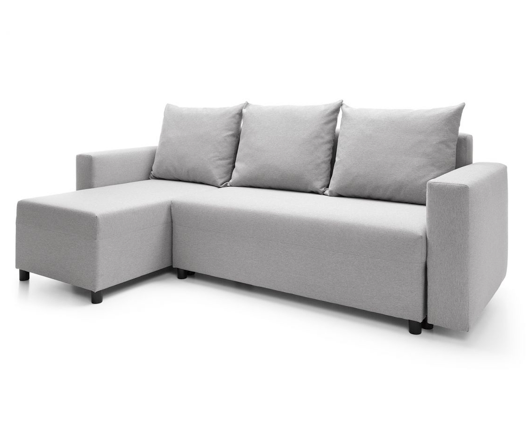 Oslo Left Hand Facing Corner Sofa - Light Grey