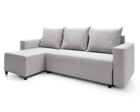 Otto Left Hand Facing Corner Sofa - Light Grey