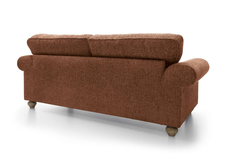 Ingrid 3 Seater Sofa - Burnt Orange