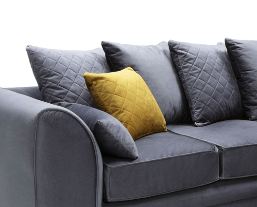 Chicago Right Hand Facing Corner Sofa - Dark Grey