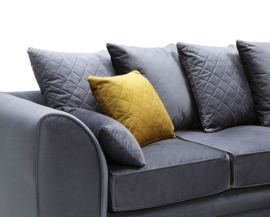 Chevelle Right Hand Facing Corner Sofa - Dark Grey