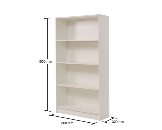 Tall Bookcase-White