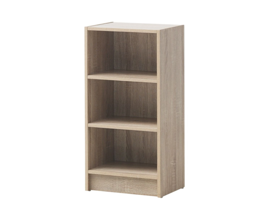 Traditional Small Narrow Bookcase-Oak