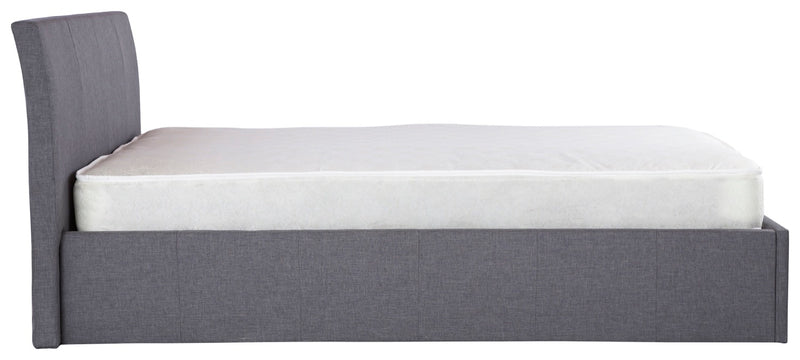 Axn Double Ottoman-Grey Fabric Bed