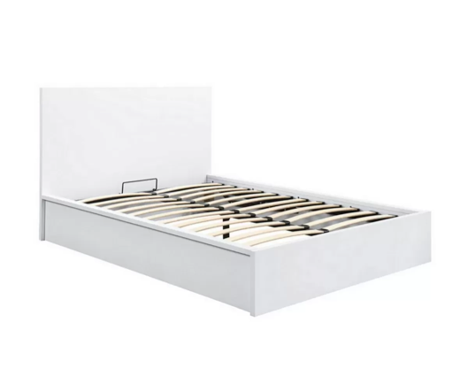 Oakley King Ottoman Bed- White