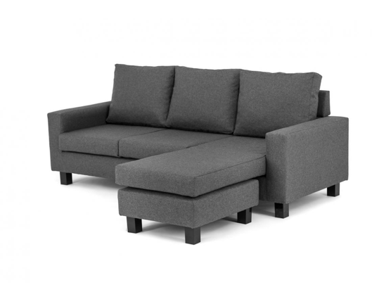 Capri Right Hand Facing Corner Sofa - Dark Grey