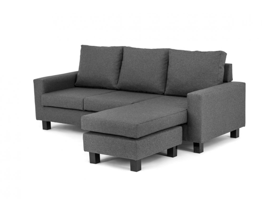 Cora Right Hand Facing Corner Sofa - Dark Grey