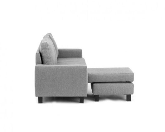Capri Left Hand Facing Corner Sofa - Light Grey
