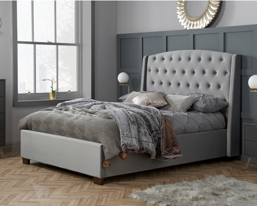 Brooklyn Bed Double - Grey