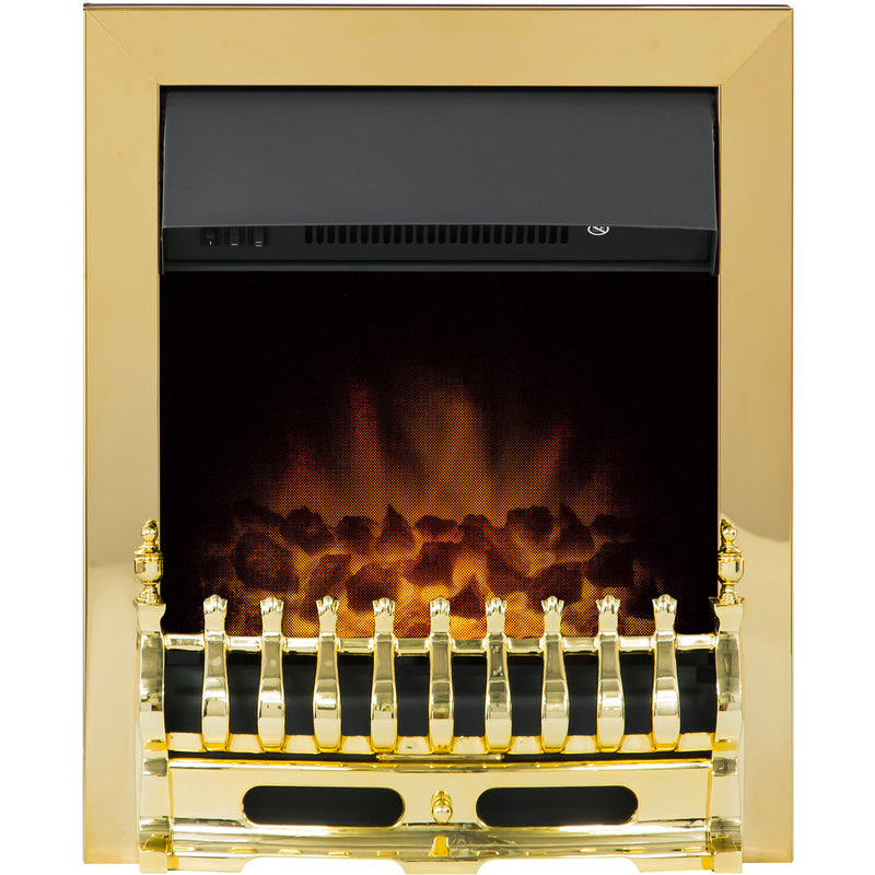 Buck Electric Fire- Brass