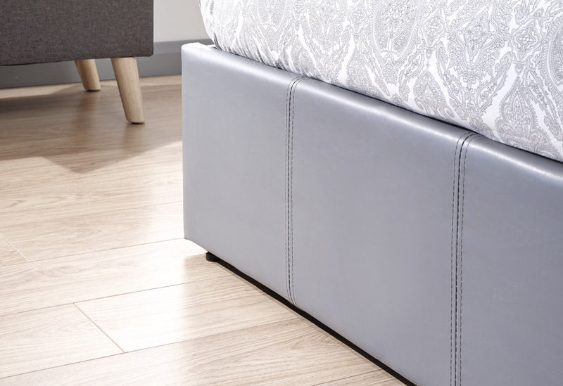 Serena Double Side lift Ottoman Bed - Grey
