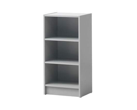 Traditional Small Narrow Bookcase-Grey