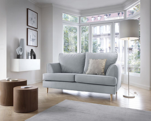 Harper 2 Seater Sofa - Light Grey