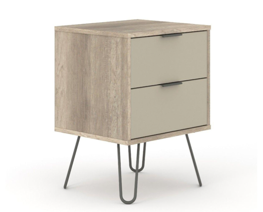 Driftwood Augusta 2 Drawer Bedside Cabinet