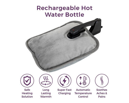 Carmen Spa Rechargeable Hot Water Bottle - Grey