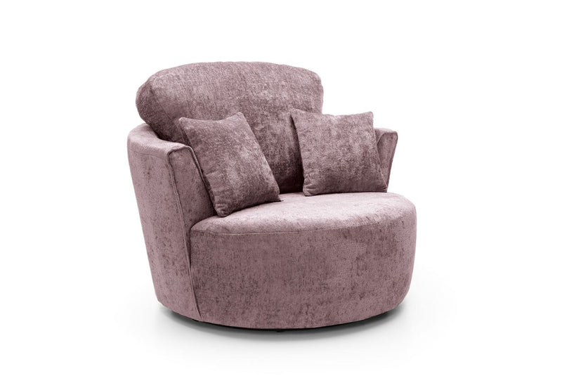 Heidi Swivel Chair - Pink