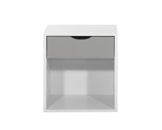 Atrix Nightstand with 1 Drawer-Grey