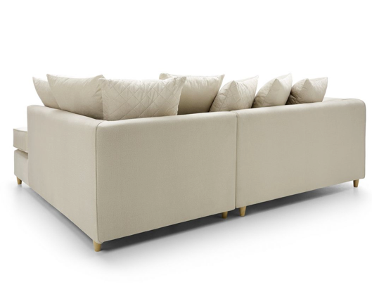 Chicago Right Hand Facing Corner Sofa - Cream