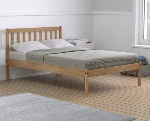 Landon Small Double Bed- Pine