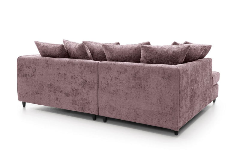 Heidi Left Hand Facing Corner Sofa - Pink