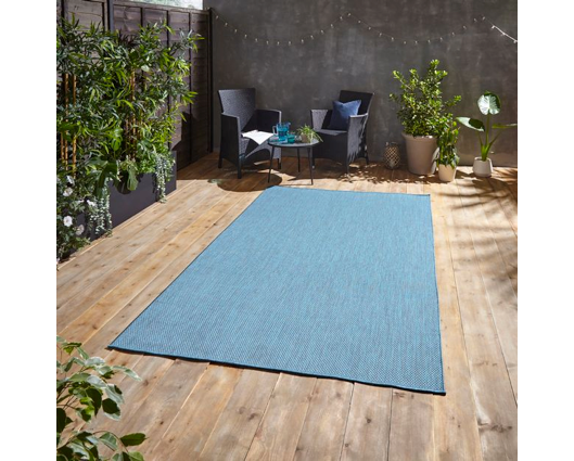 Poppy  Outdoors Blue - 160cm x 230cm