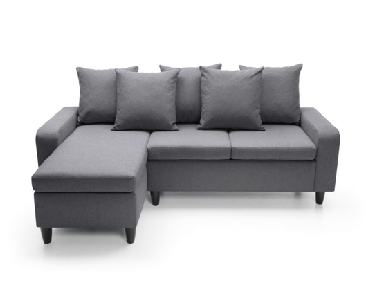 Noah Left Hand Facing Corner Sofa - Dark Grey