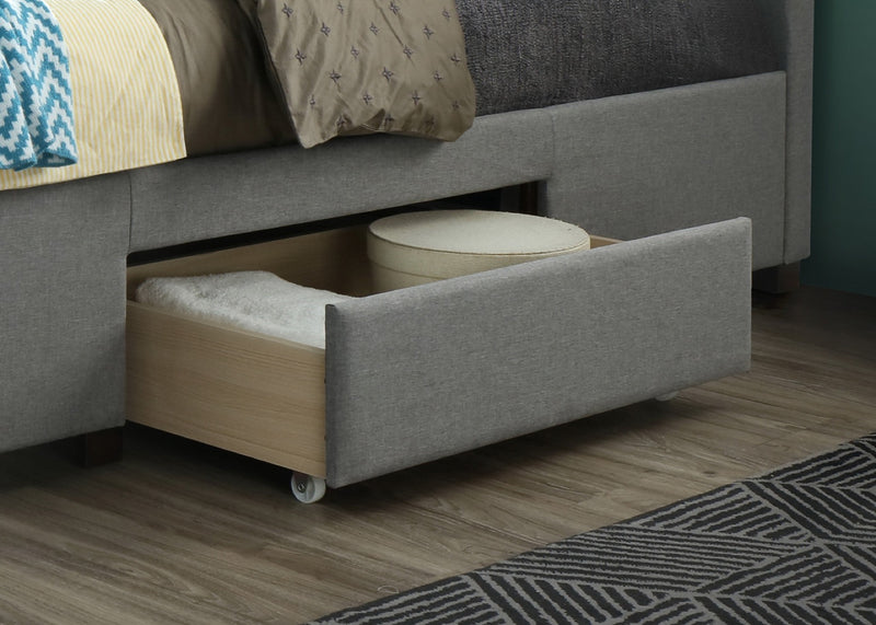 Sienna Double Bed-Grey