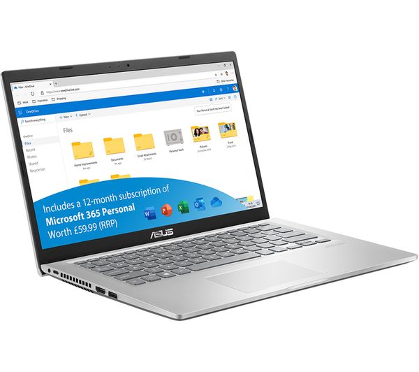 ASUS VivoBook 14" 128GB SSD Laptop Silver