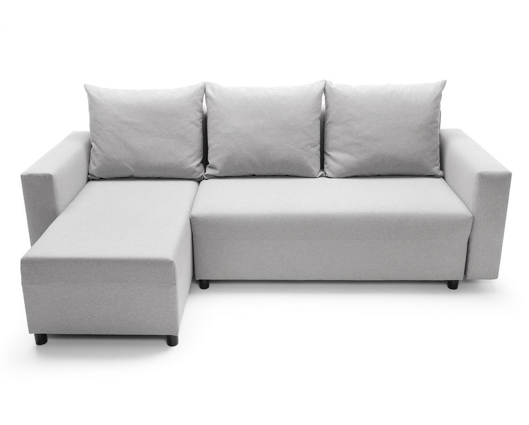 Oslo Left Hand Facing Corner Sofa - Light Grey