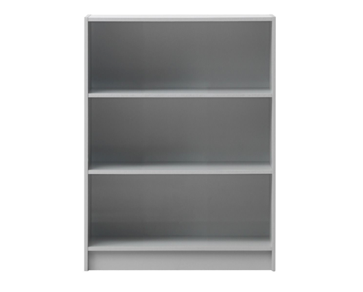 Traditional Low Wide Bookcase-Grey
