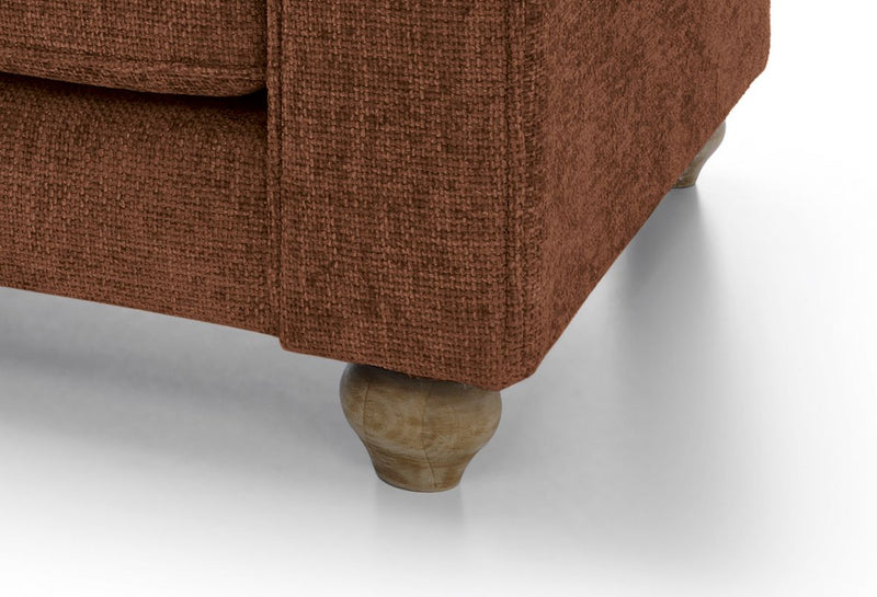 Ingrid 3 Seater Sofa - Burnt Orange