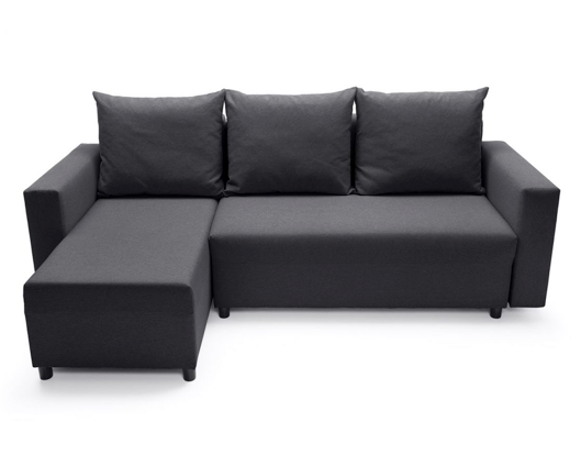 Otto Left Hand Facing Corner Sofa - Black