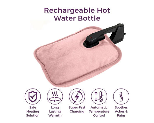 Carmen Spa Rechargeable Hot Water Bottle - Pink
