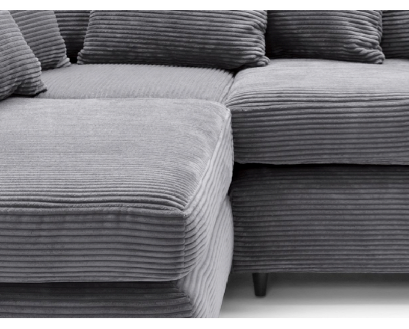 Tyler Left Hand Facing Corner Sofa - Grey