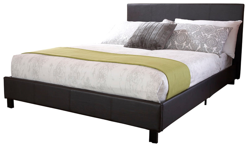 Simple Small Double Bed in a Box-Black