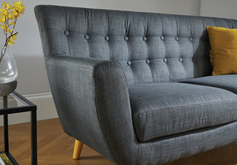 Largo 3 Seater Sofa Grey