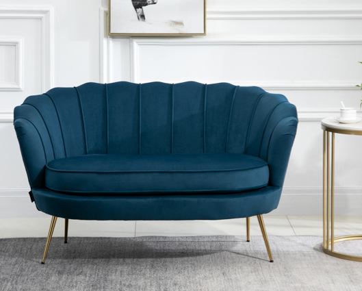 Adella 2 Seater Sofa - Blue