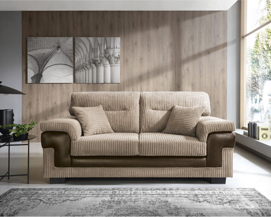 Sofia 3 Seater Sofa - Brown