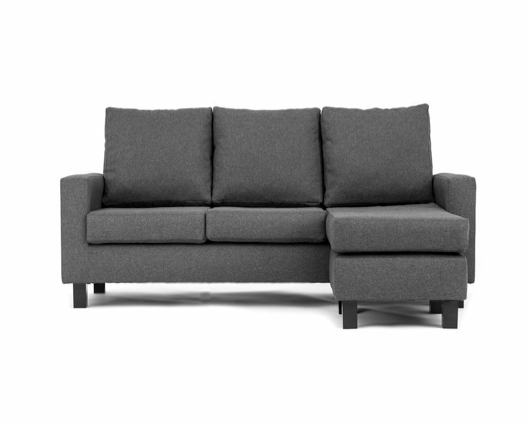 Cora Right Hand Facing Corner Sofa - Dark Grey