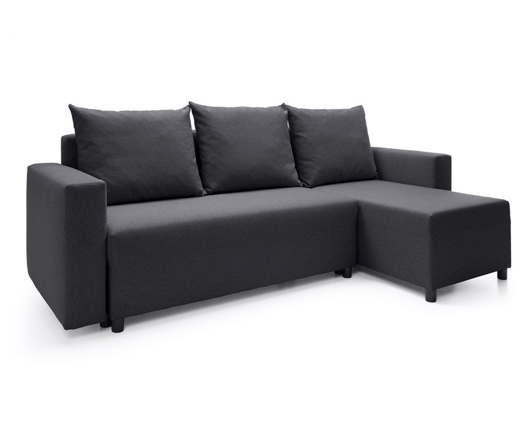 Otto Right Hand Facing Corner Sofa - Black