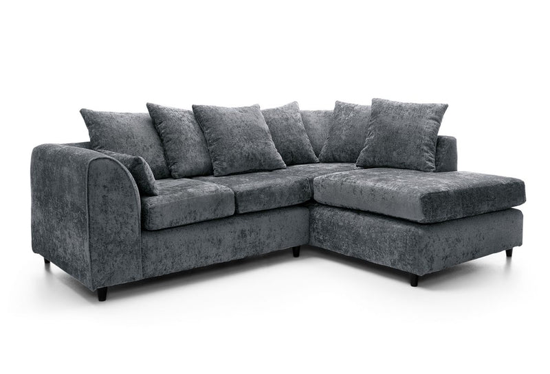 Harriet Right Hand Facing Corner Sofa - Dark Grey