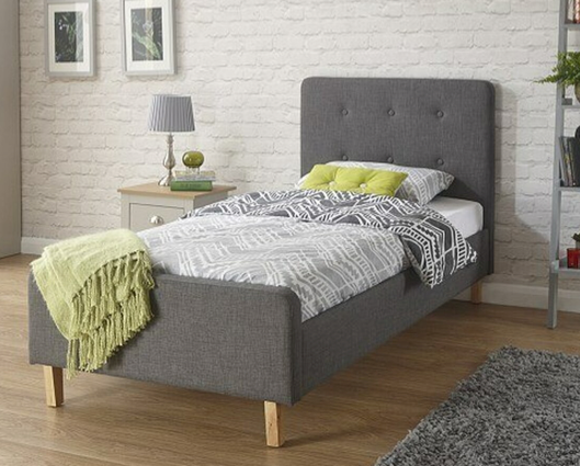 Ashbrook Single Bed-Grey