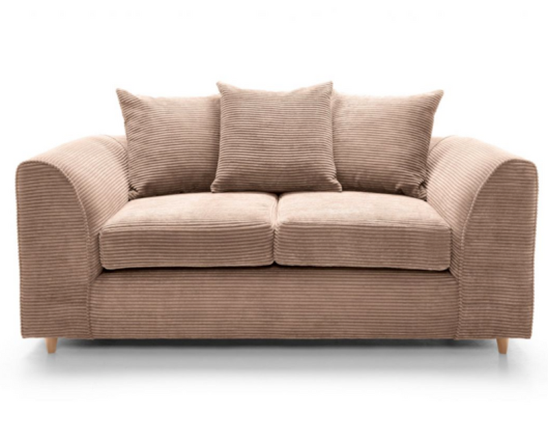 Jumbo Cord 2 Seater Sofa - Brown