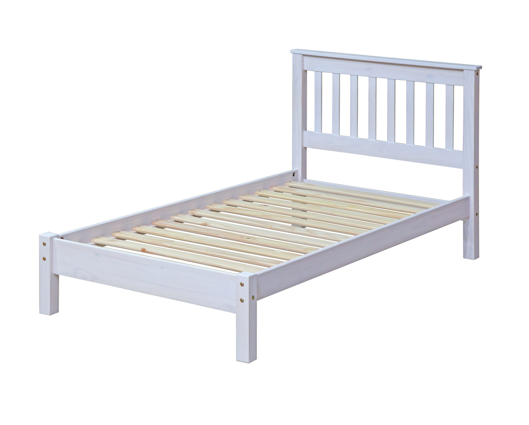 Corona White Double Low-End Bedstead