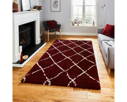 Skyler Red/Cream - 200cm x 290cm